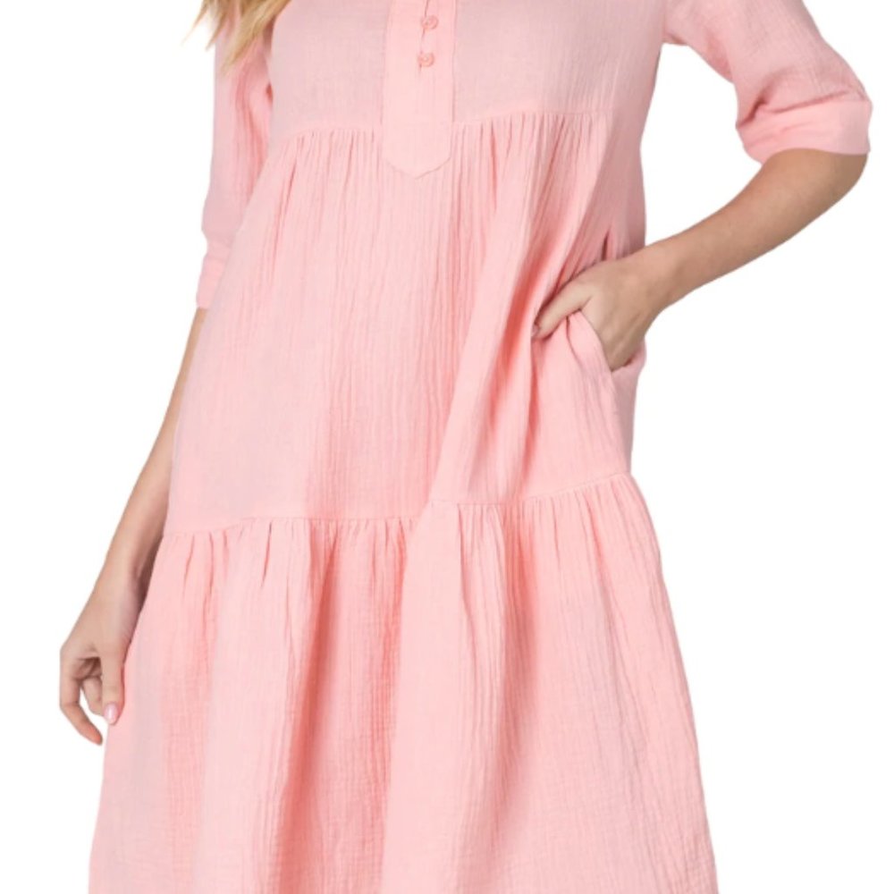 Yakira Bella Mali Dress in Blush Pink